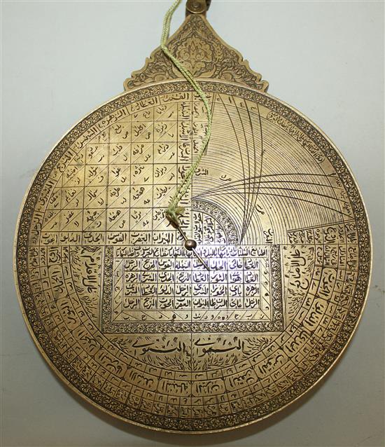 A Qajar astrolabe, circa 1900, 6in. diameter